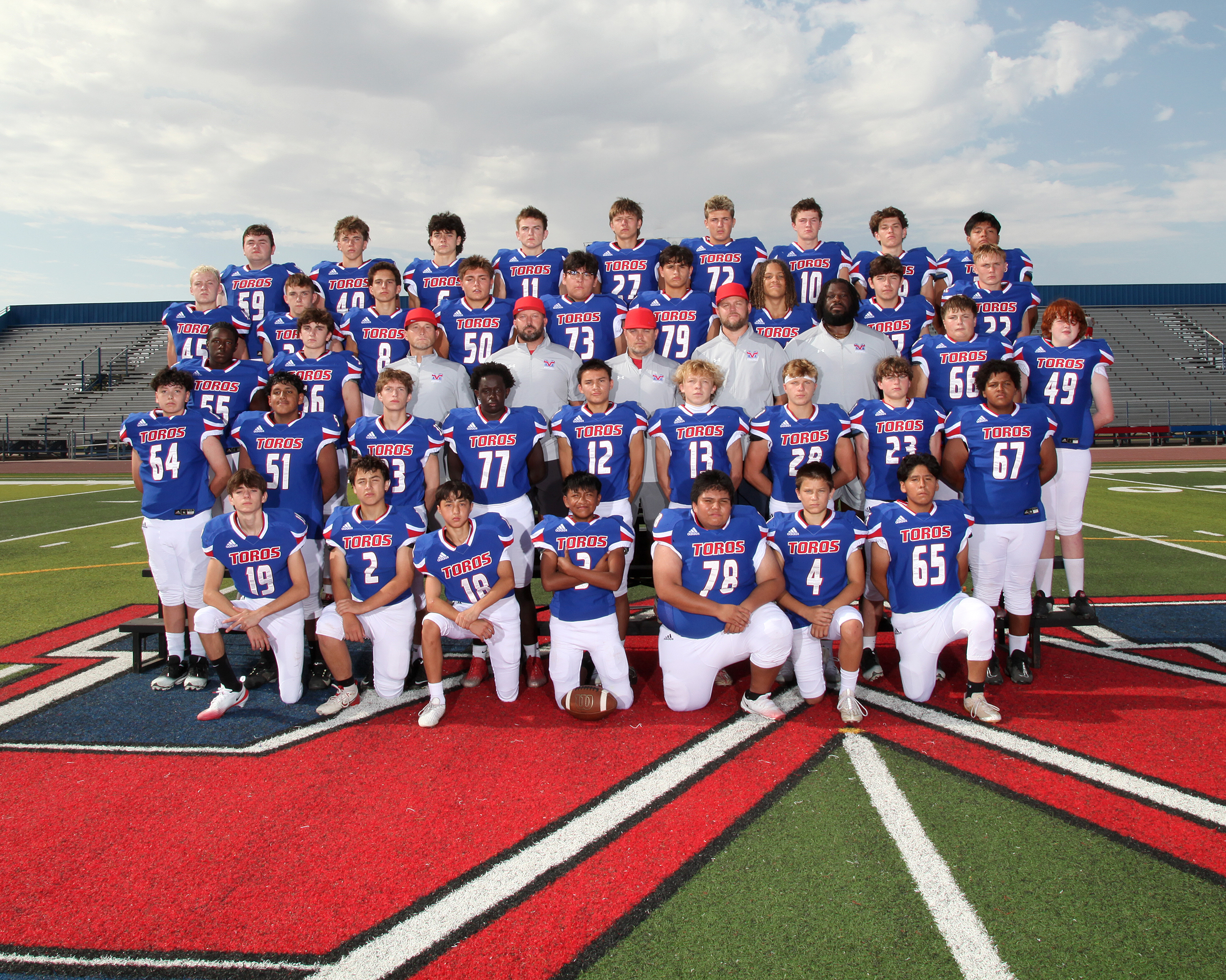 Mountain View Toro Football freshman team photo