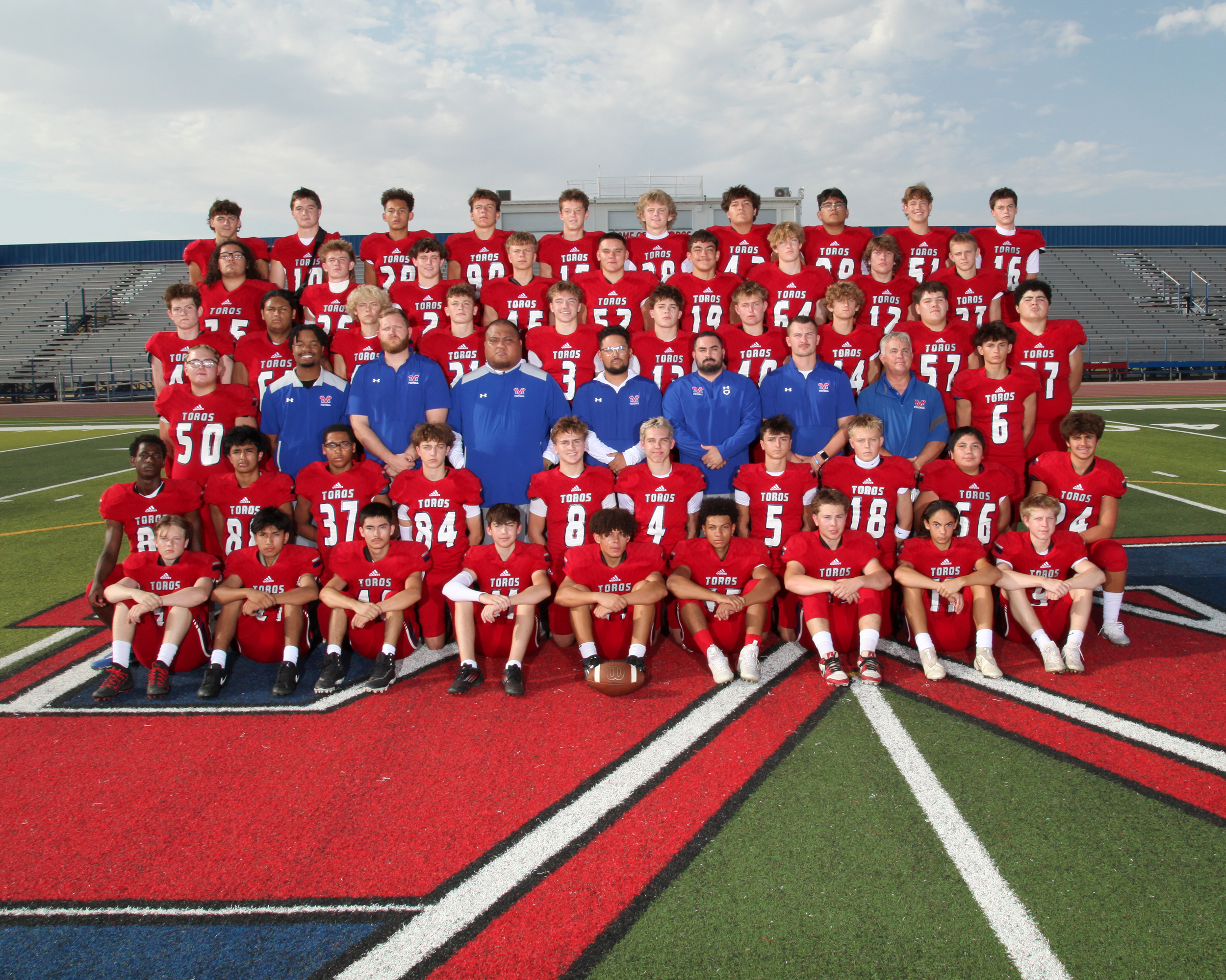 Mountain View Toro Football JV team photo
