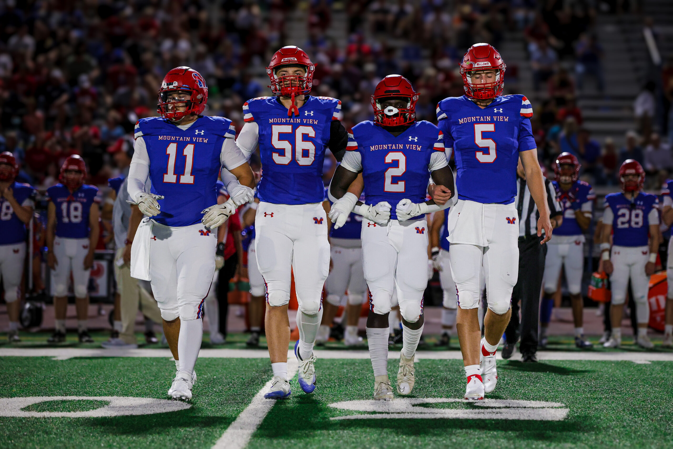 Mountain View Toro Football on-field moment